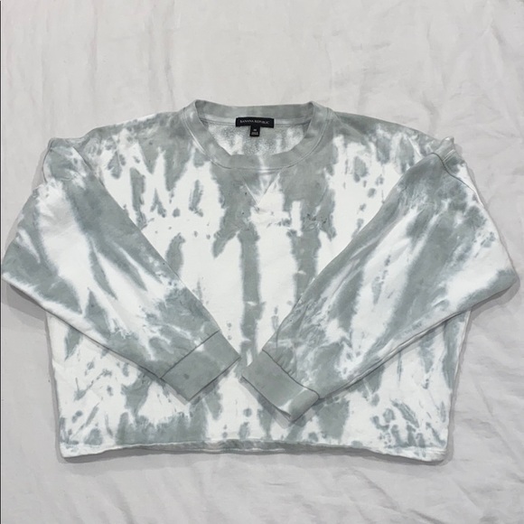 banana republic tie dye sweatshirt